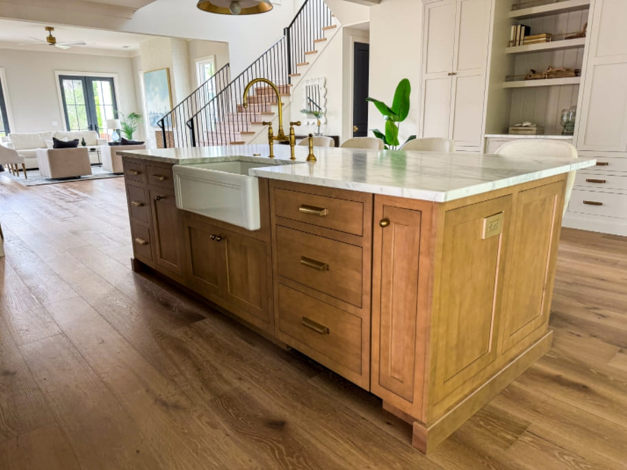 Stylish kitchen cabinetry project in Beaufort SC with custom wood cabinets