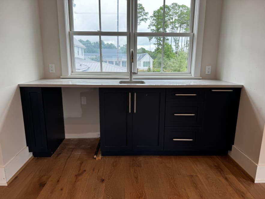 Kitchen renovation with custom cabinetry Beaufort South Carolina USA